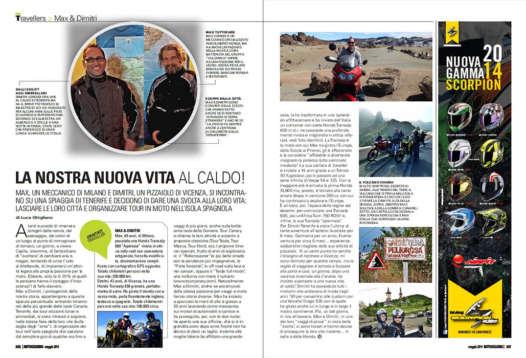 MOTOCICLISMO 05.2014 - AllTravellers: Max&Dimitri