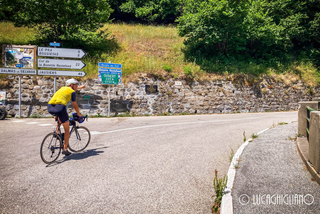 Vinadio Vinadio in bici da corsa: ultimo bivio poi da qua non si sbaglia più