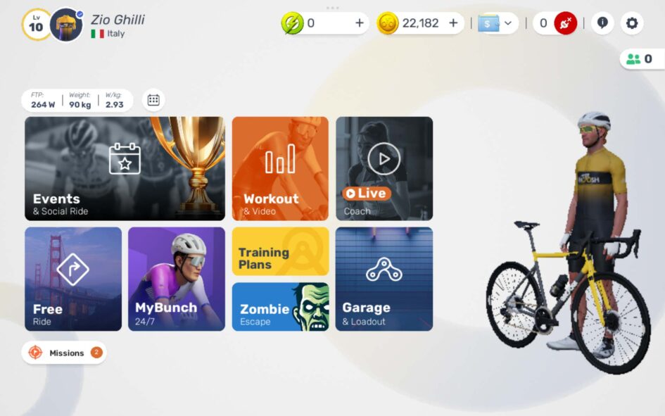 MyWhoosh una app per allenamento indoor con rulli smart