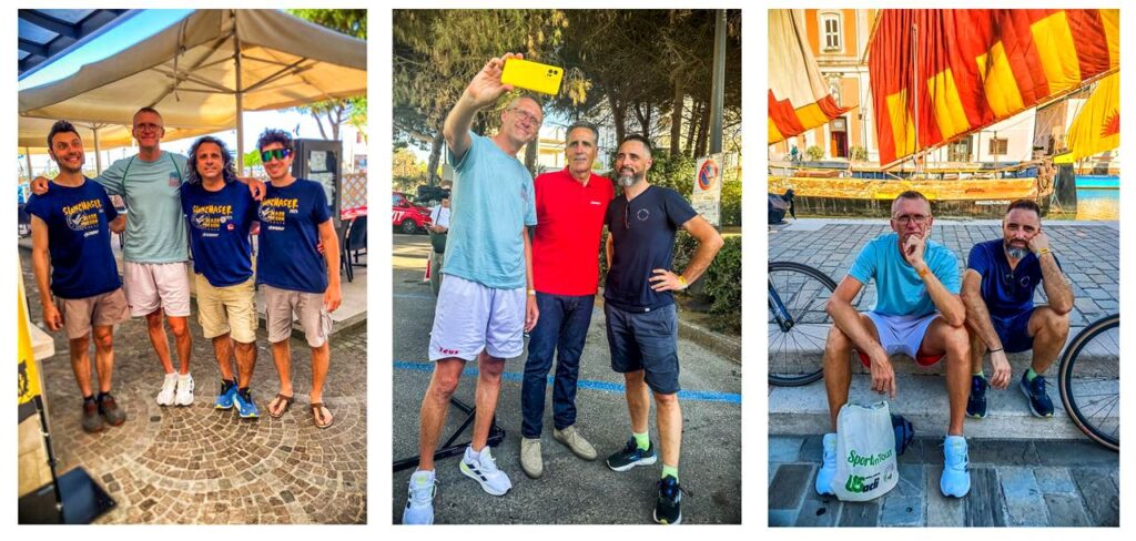Chase the Sun Italia 2026
Le foto con gli amici dell'organizzazione, con il mitico Miguel Indurain (grazie Bebo per lo scatto) ed il relax con Sandrino prima della cena ufficiale